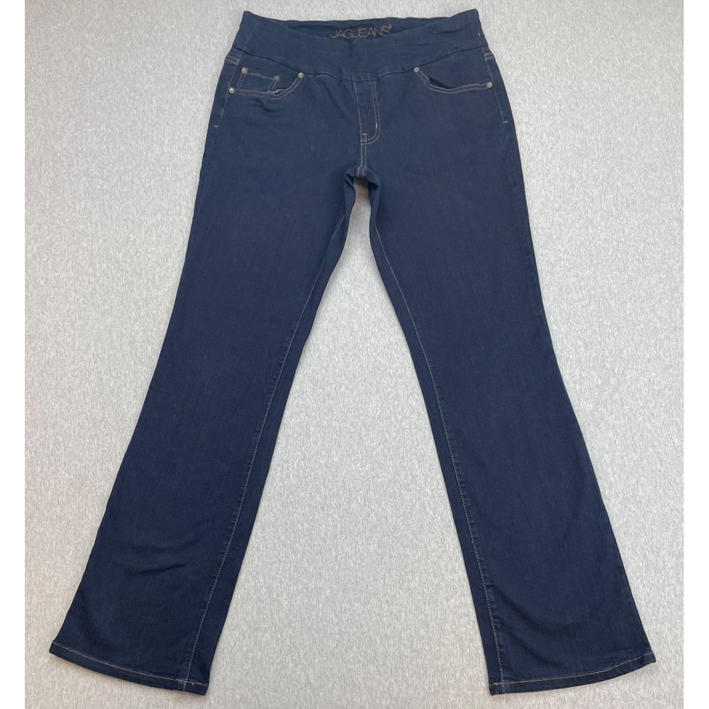 Jag Jeans Womens 12/31 Blue Cotton Blend Stretch High-Rise Bootcut